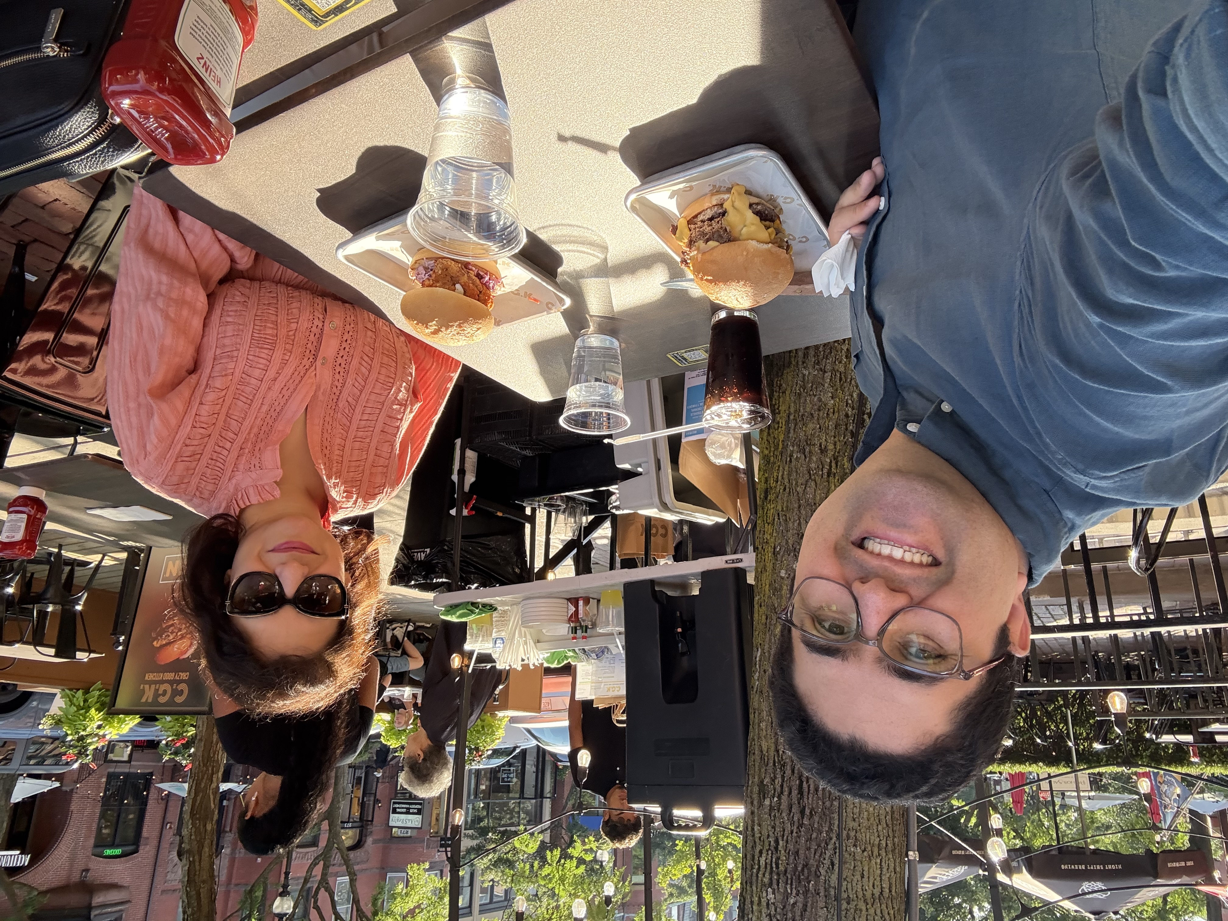 Bahareh and Saeed dining out