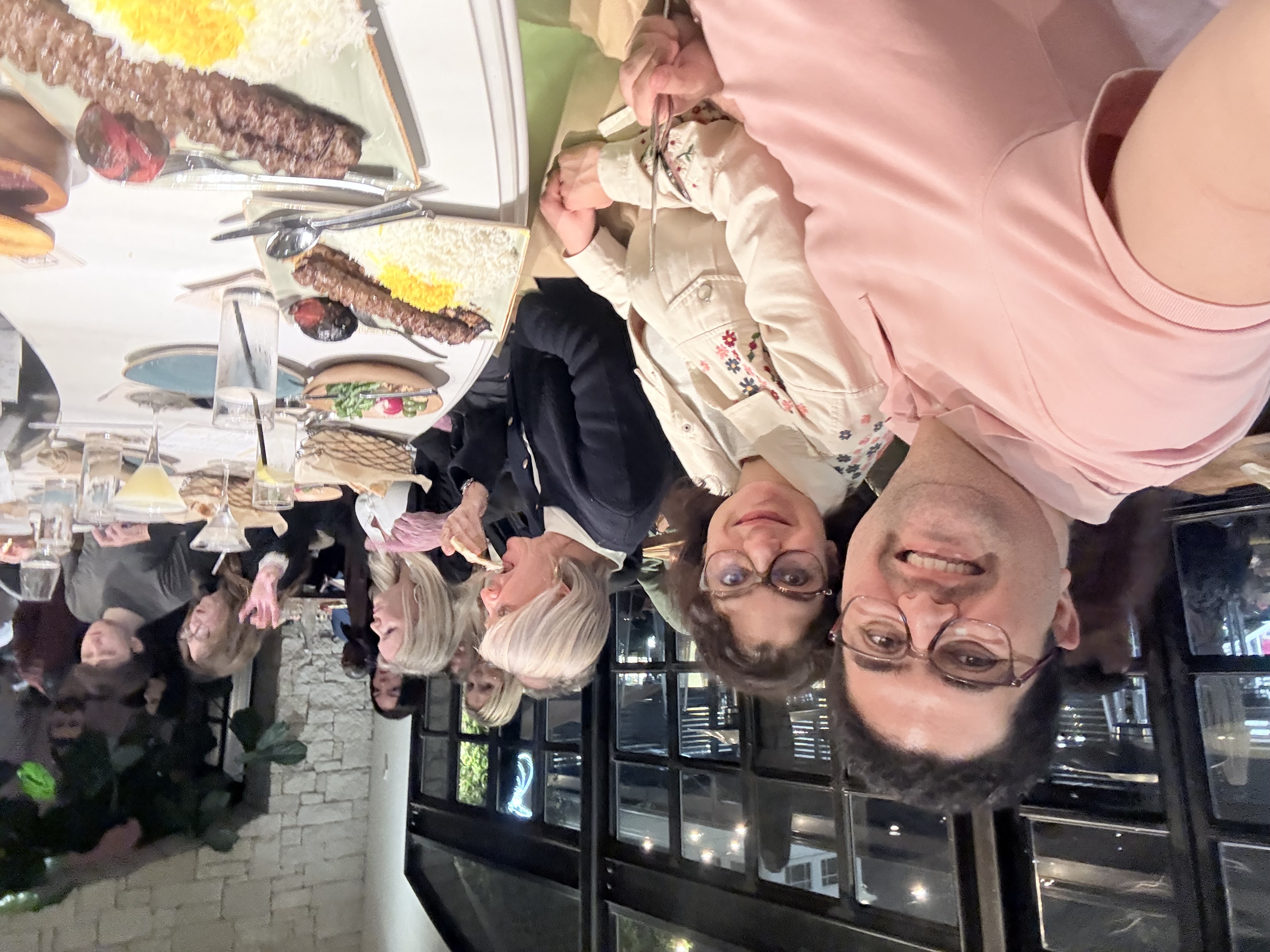 Bahareh and Saeed dining out