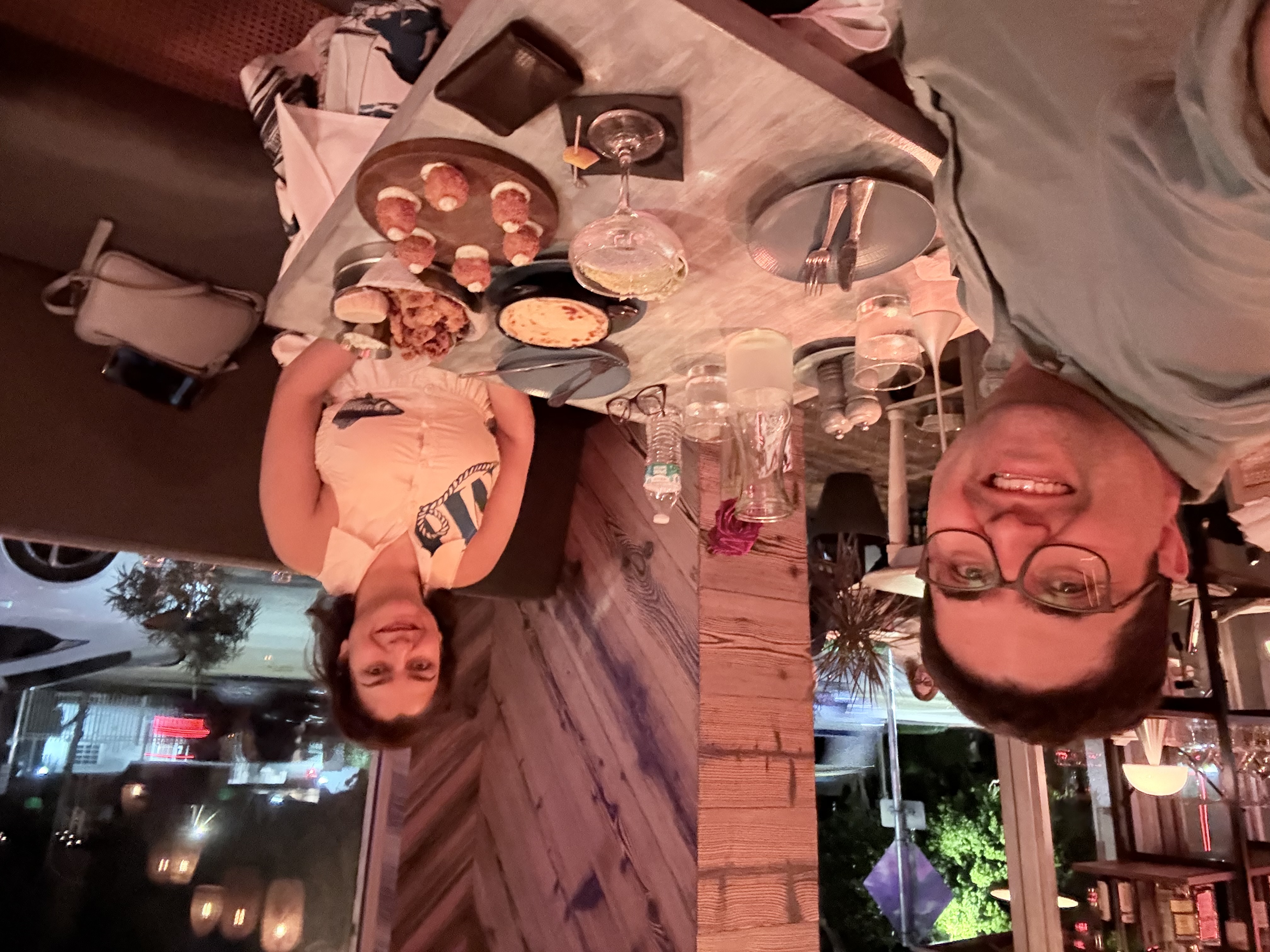 Bahareh and Saeed dining out