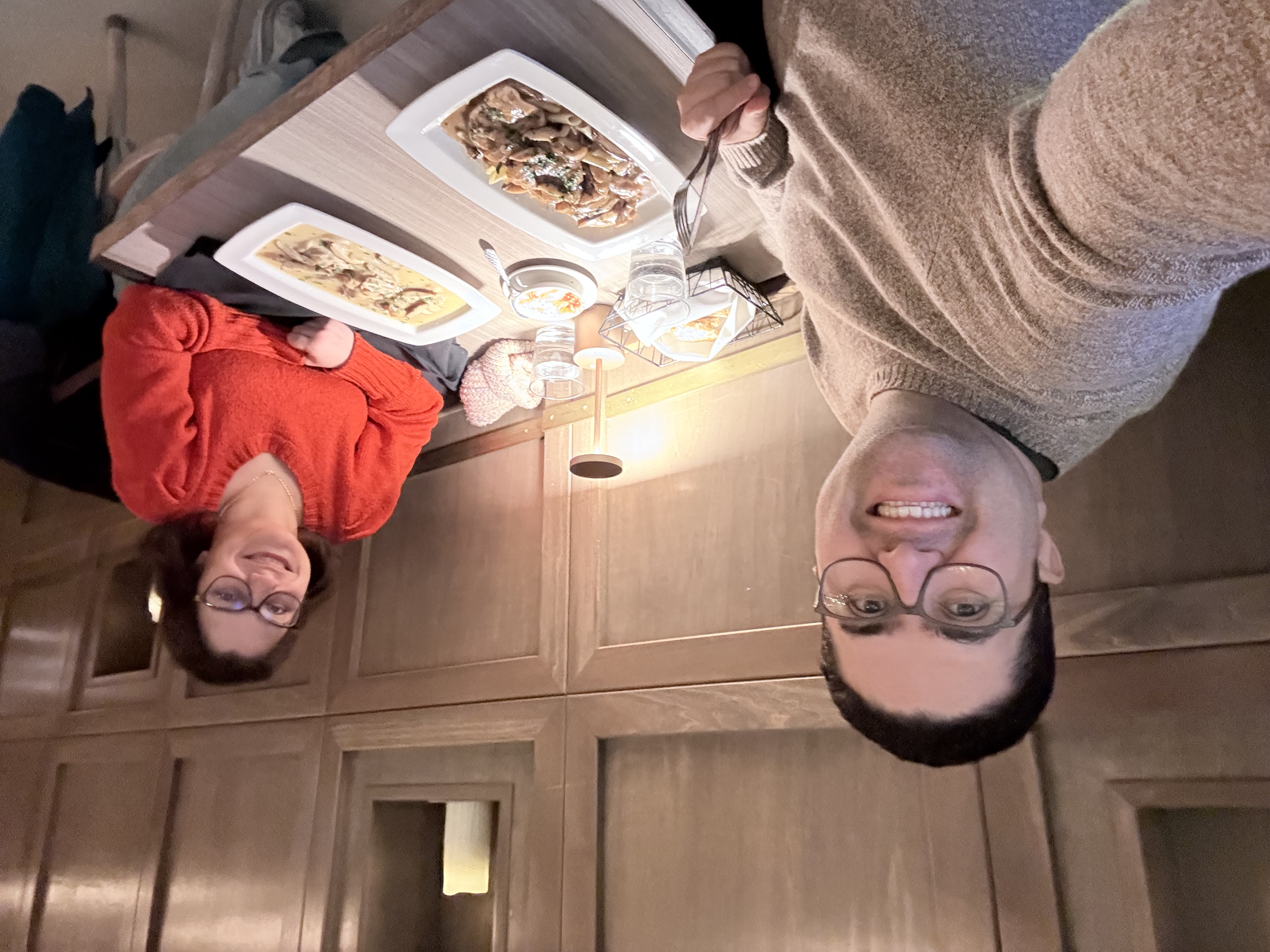 Bahareh and Saeed dining out