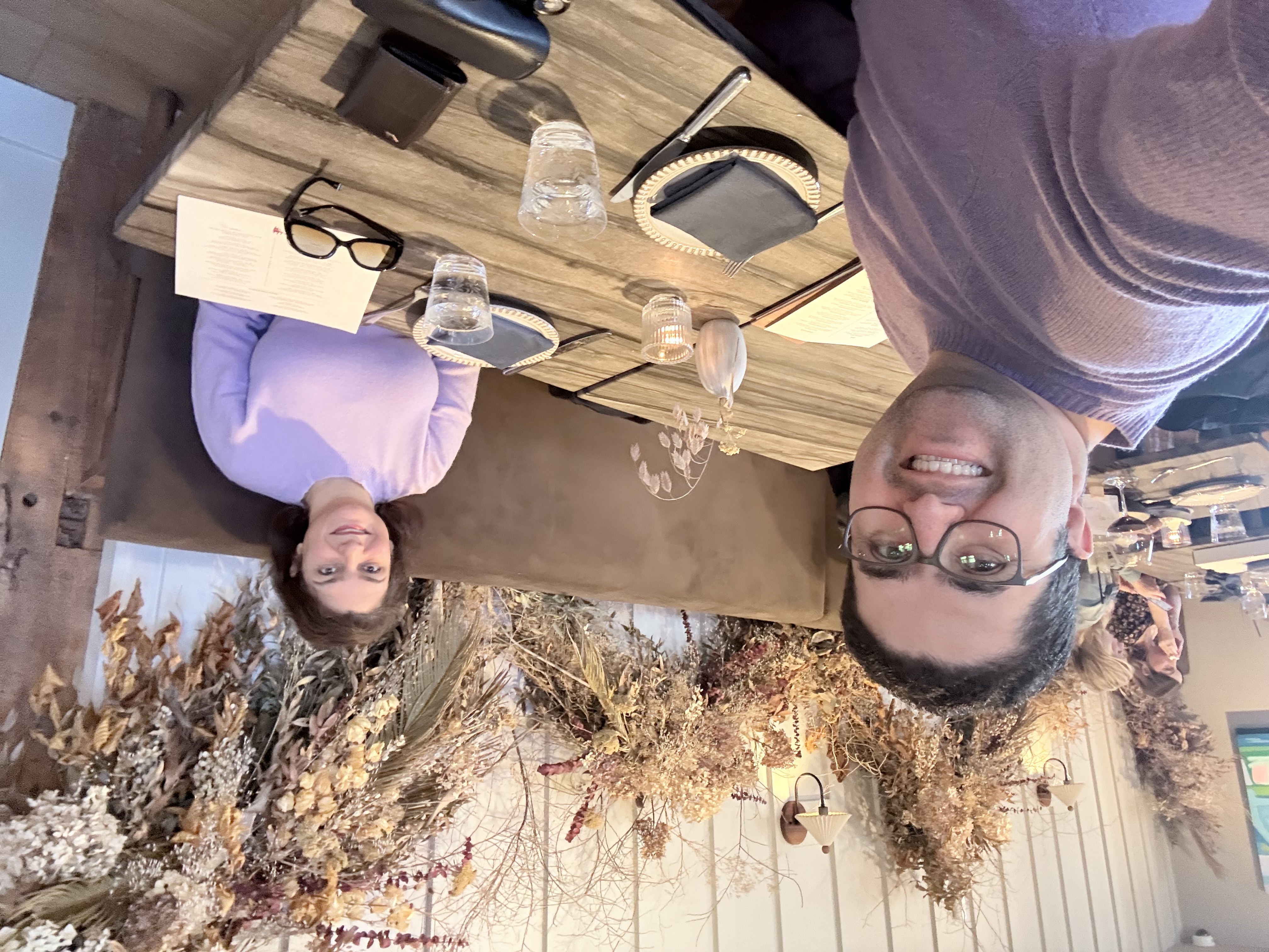 Bahareh and Saeed dining out