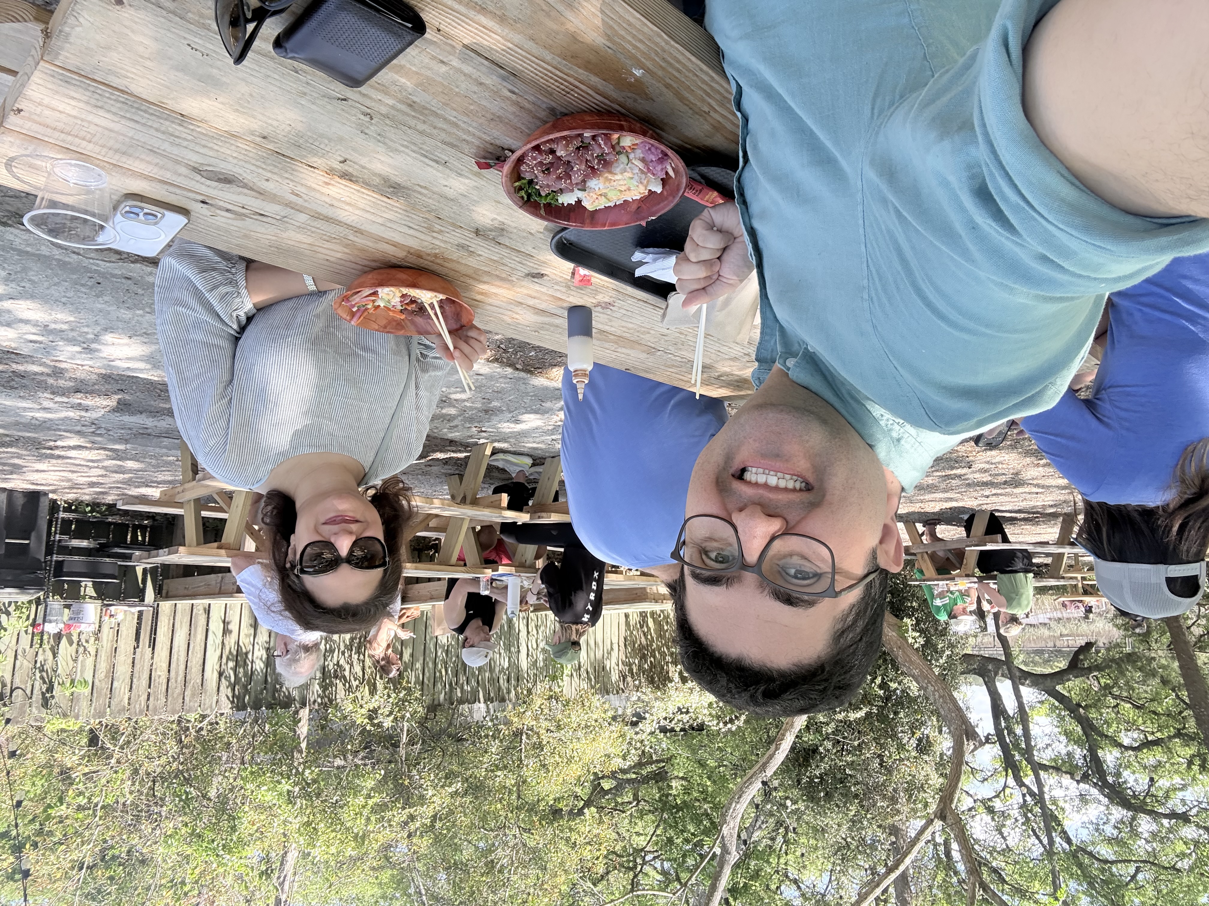 Bahareh and Saeed dining out